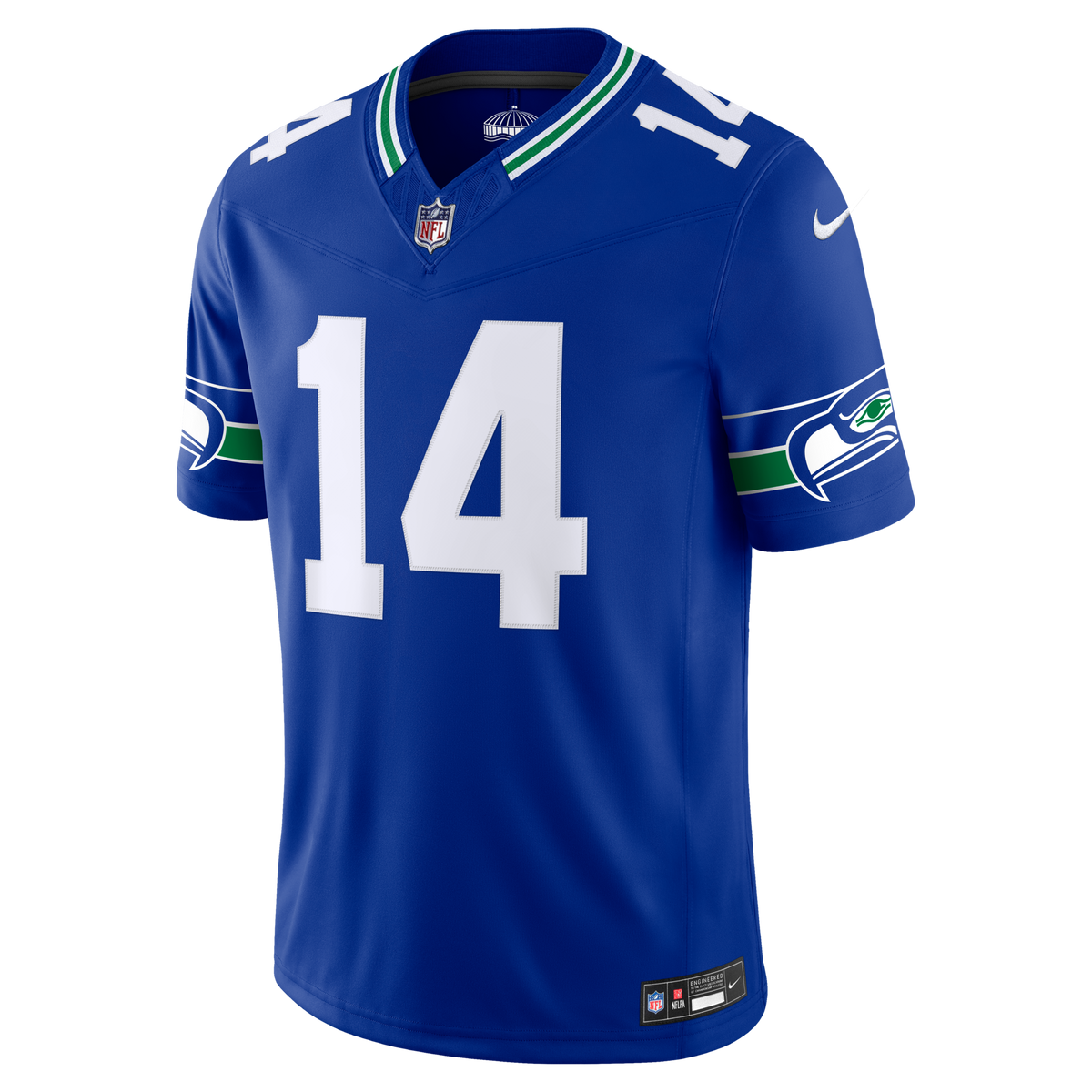 Seattle Seahawks Sam Darnold Royal Alternate Vapor F.U.S.E. Stitched Limited Jersey product image 3, provided for visual