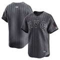 New York Mets Graphite 2024 City Connect Limited Jersey product image 1, provided for visual reference and product detail