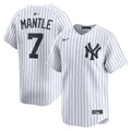 New York Yankees Mickey Mantle White Home Limited Player Jersey product image 1, provided for visual reference and product