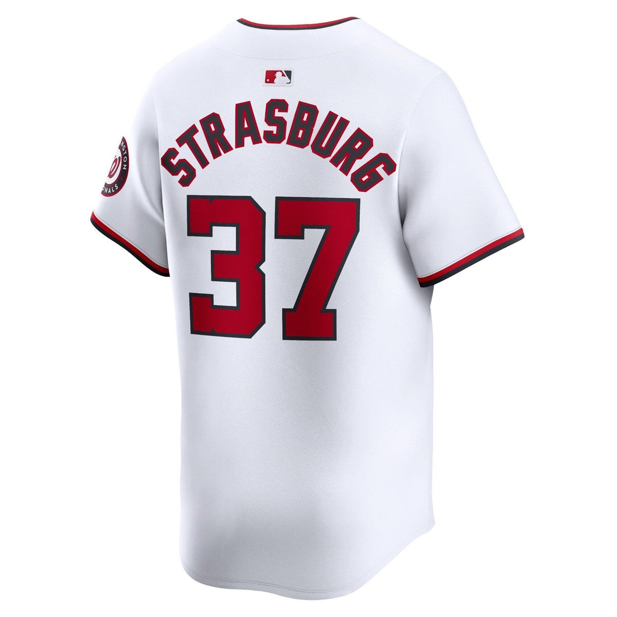 Washington Nationals Stephen Strasburg White Home Limited Player Jersey product image 4, provided for visual reference and