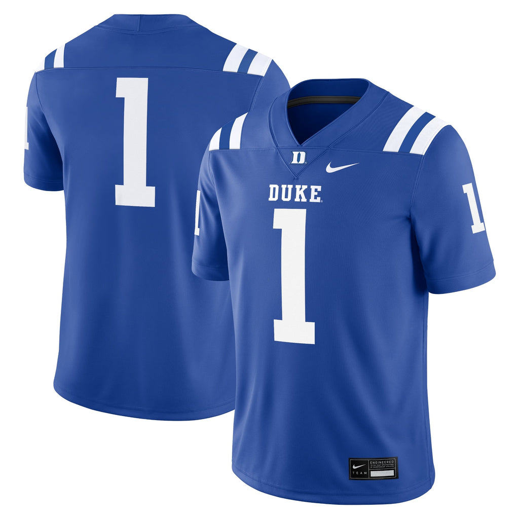 #1 Duke Blue Devils Game Jersey - Royal product image 2, provided for visual reference and product detail review