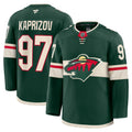 Minnesota Wild Kirill Kaprizov Green Home Premium Jersey product image 1, provided for visual reference and product detail