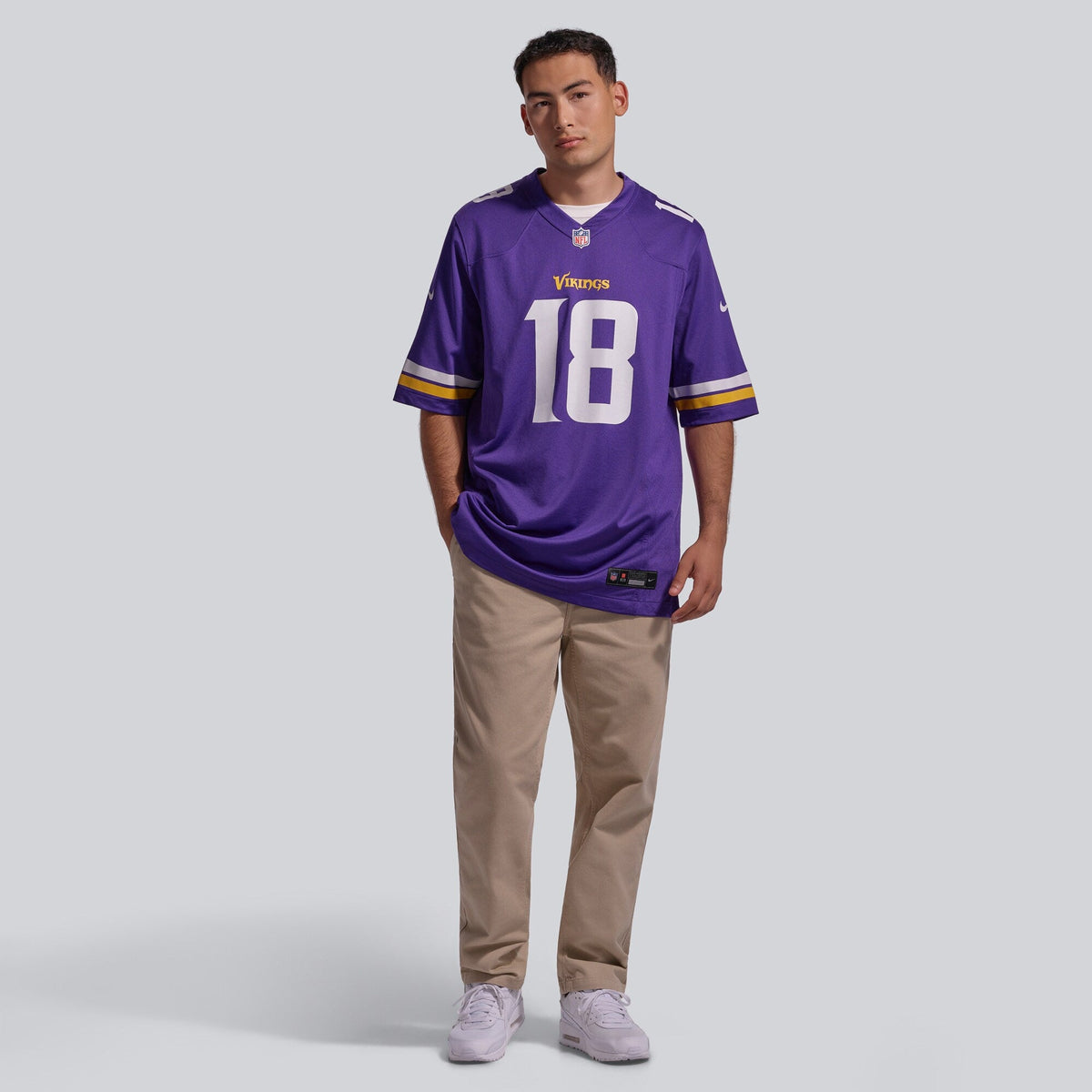 Minnesota Vikings Justin Jefferson Purple Player Game Jersey product image 5, provided for visual reference and product
