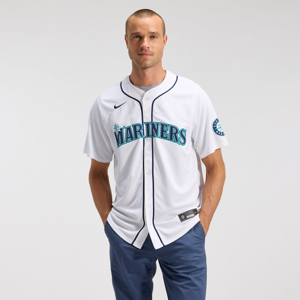 Seattle Mariners Cal Raleigh White Home Limited Player Jersey product image 3, provided for visual reference and product