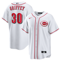 Cincinnati Reds Ken Griffey Jr. White Home Retired Player Replica Jersey product image 1, provided for visual reference and