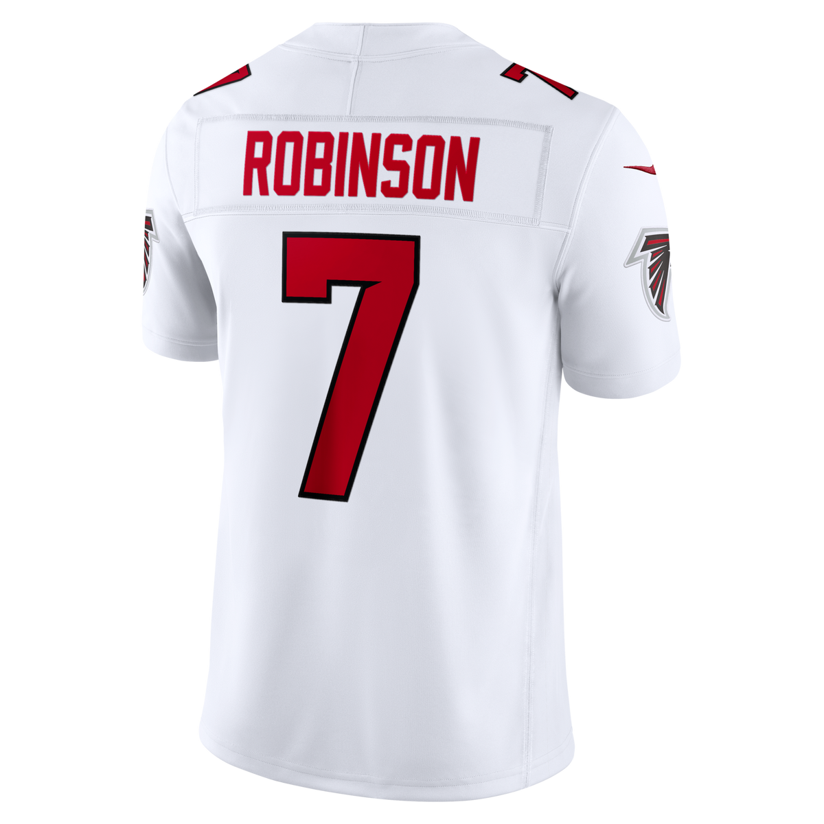 Atlanta Falcons Bijan Robinson White Vapor F.U.S.E. Stitched Limited Jersey product image 4, provided for visual reference