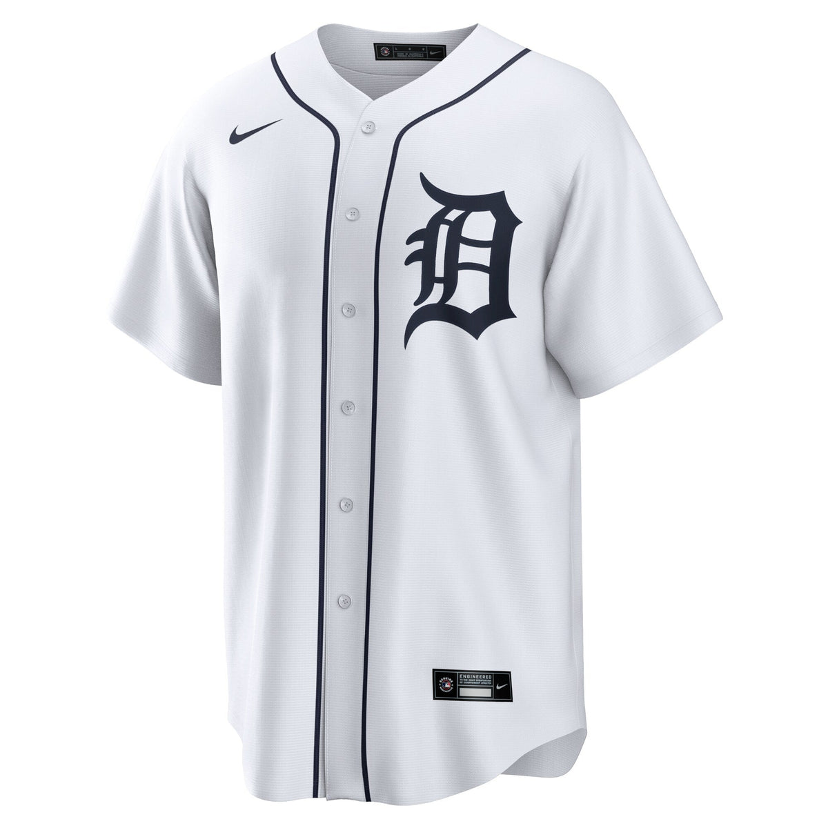 Detroit Tigers Javier Baez White Home Replica Player Jersey product image 3, provided for visual reference and product