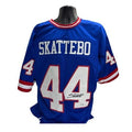Cam Skattebo Autographed New York Giants Blue Color Rush Jersey Beckett BAS product image 1, provided for visual reference