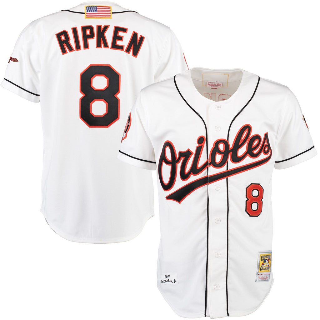 Baltimore Orioles Cal Ripken White Home Authentic Jersey product image 1, provided for visual reference and product detail