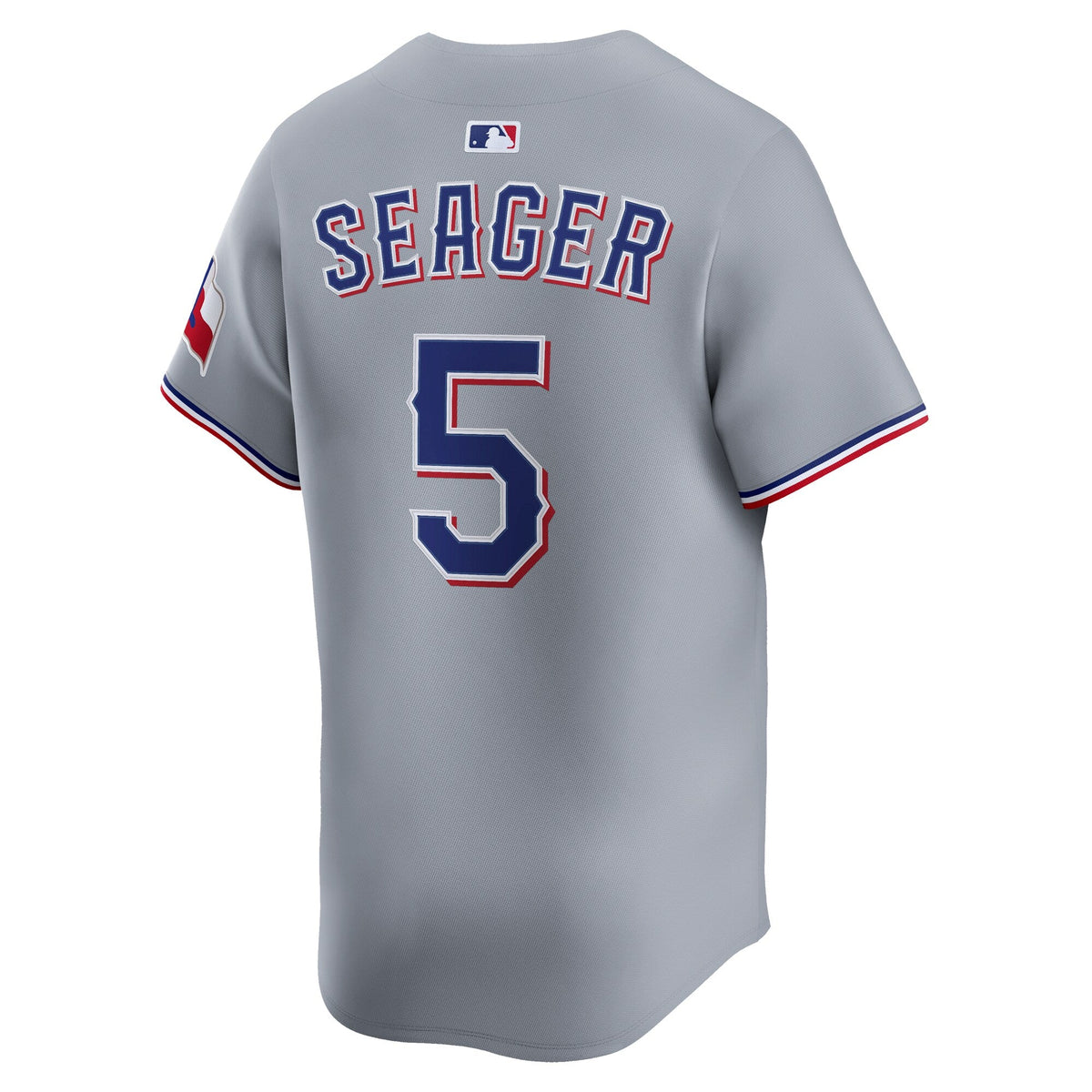 Texas Rangers Corey Seager Gray Road Limited Jersey product image 4, provided for visual reference and product detail review