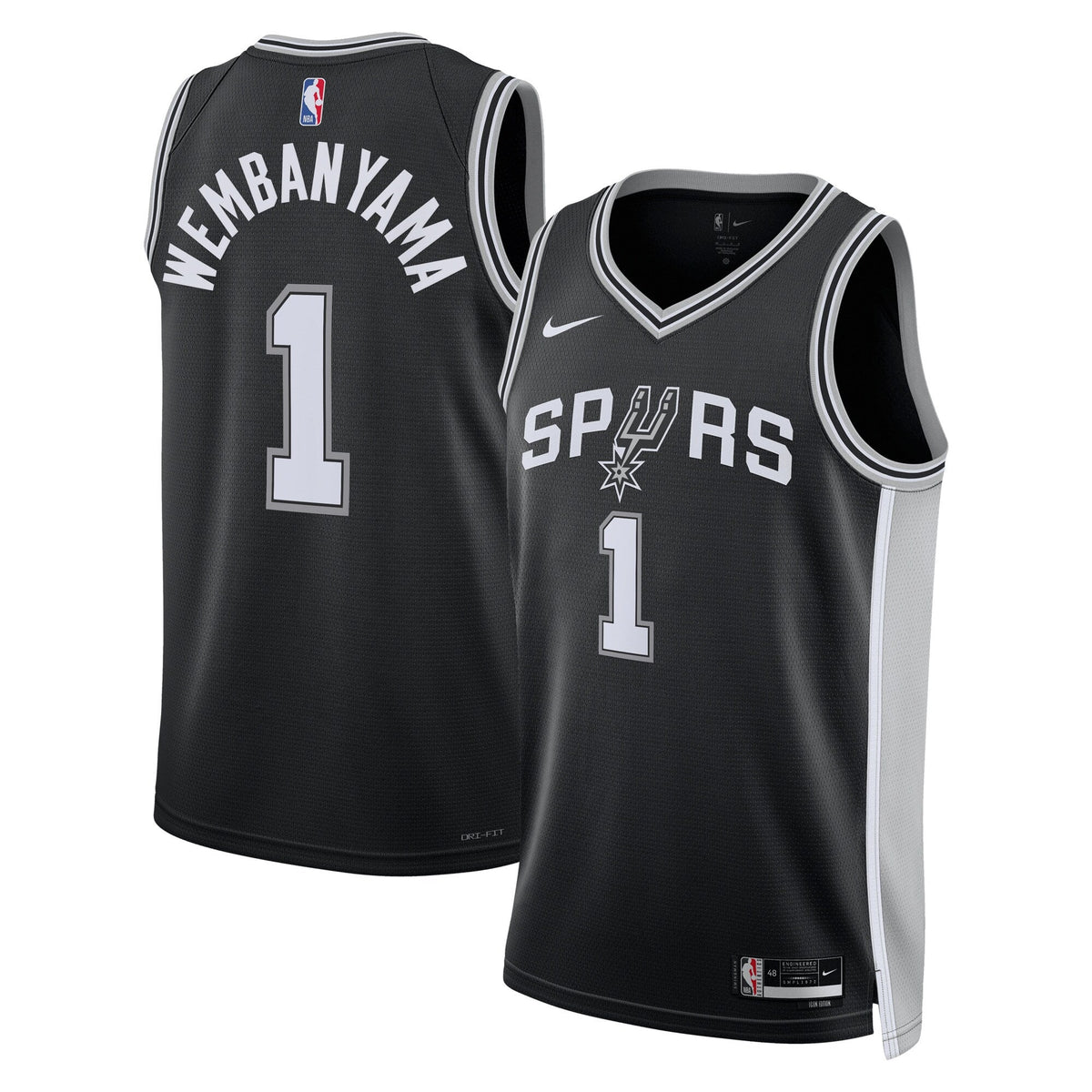 San Antonio Spurs Icon Swingman Jersey - Victor Wembanyama product image 2, provided for visual reference and product detail