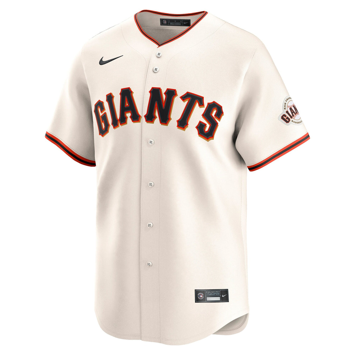 San Francisco Giants Willy Adames Cream Home Limited Player Jersey product image 3, provided for visual reference and