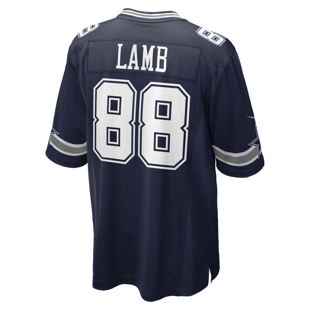 Dallas Cowboys CeeDee Lamb Navy Game Jersey product image 4, provided for visual reference and product detail review
