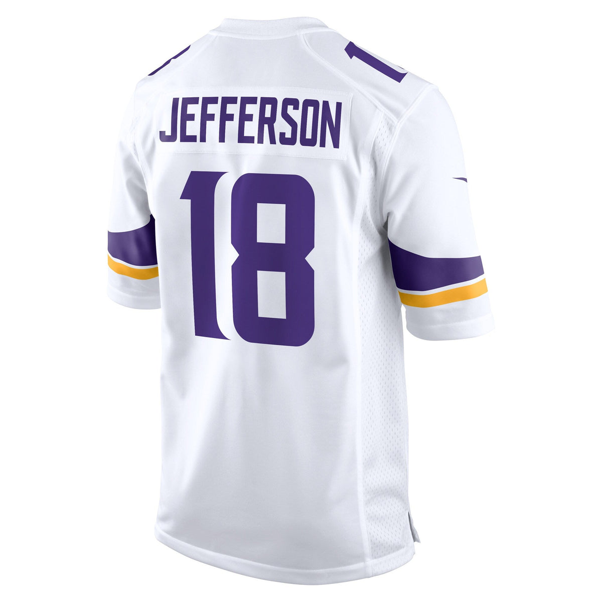 Minnesota Vikings Justin Jefferson White Game Player Jersey product image 4, provided for visual reference and product