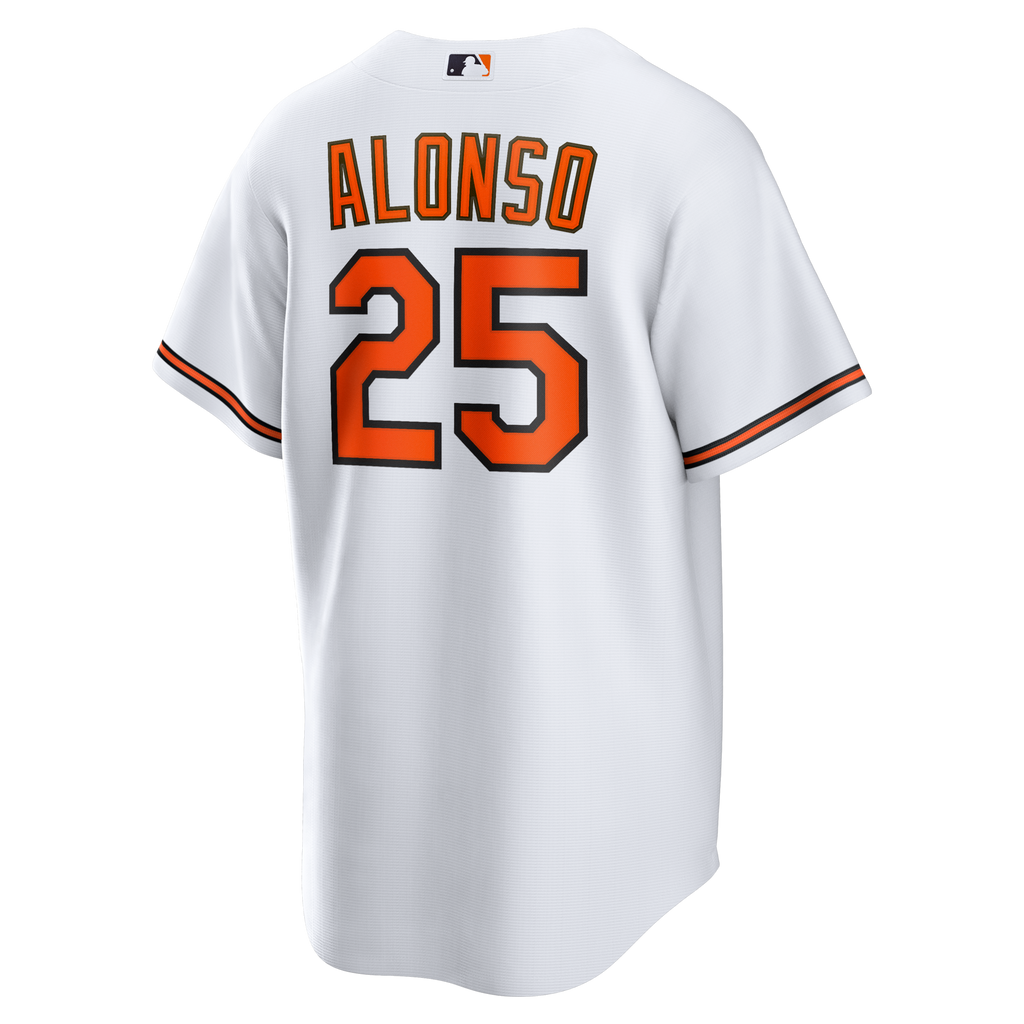 Baltimore Orioles Pete Alonso White Home Replica Jersey product image 4, provided for visual reference and product detail
