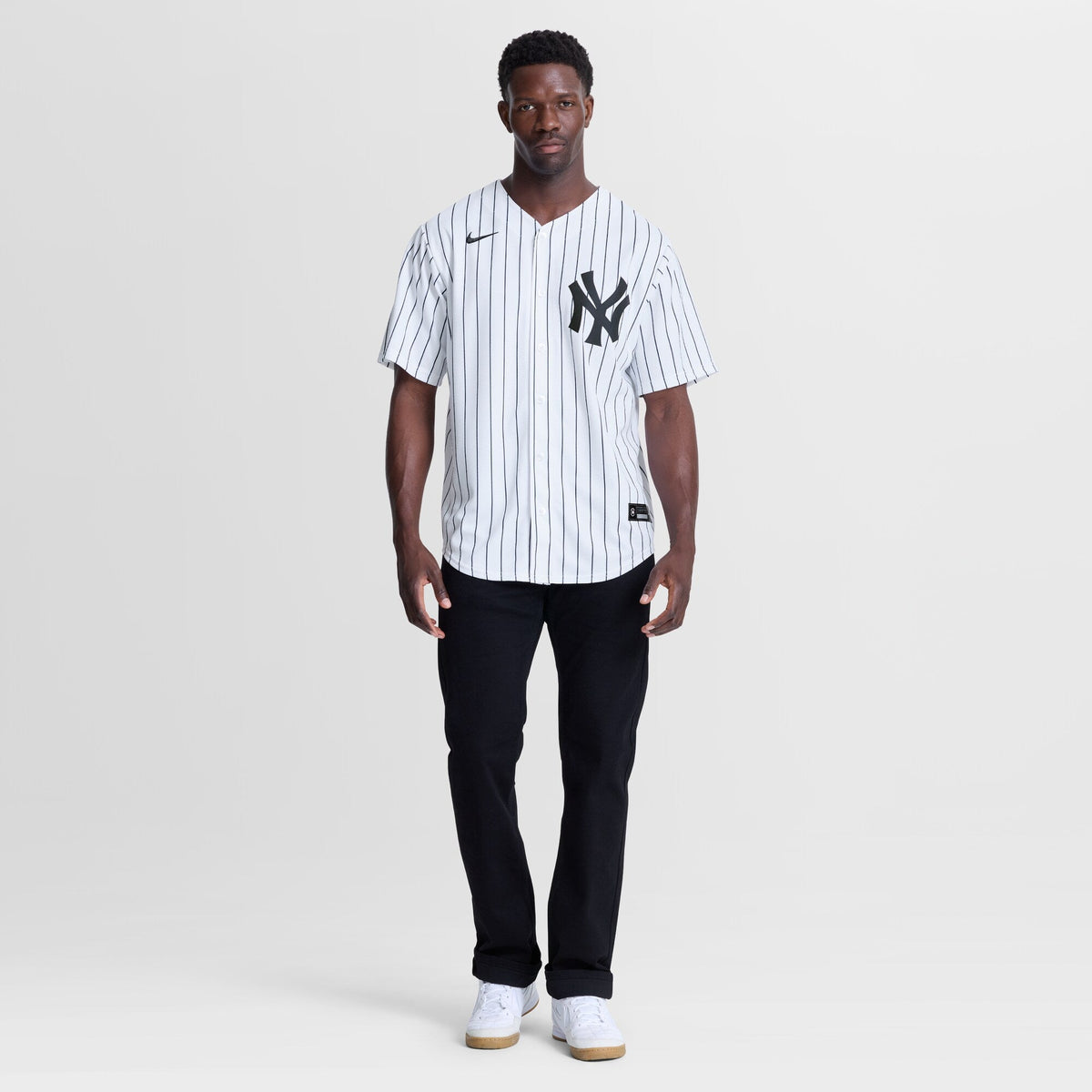 New York Yankees Giancarlo Stanton White Home Replica Jersey product image 5, provided for visual reference and product