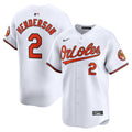 Baltimore Orioles Gunnar Henderson White Home Limited Player Jersey product image 1, provided for visual reference and