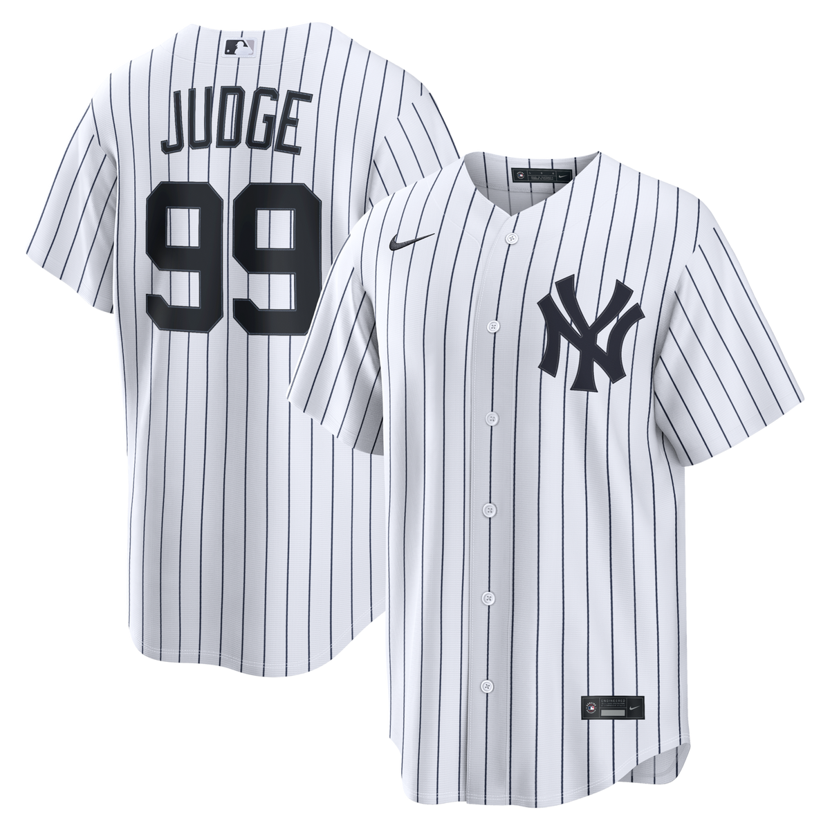 New York Yankees Aaron Judge White Home Replica Jersey product image 2, provided for visual reference and product detail