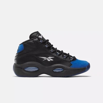 Reebok Question Mid Unisex Black and Blue - US Size 11.5 product image 1, provided for visual reference and product detail