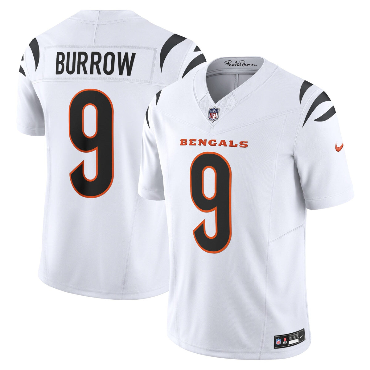 Cincinnati Bengals Joe Burrow White Vapor F.U.S.E. Limited Jersey product image 2, provided for visual reference and product
