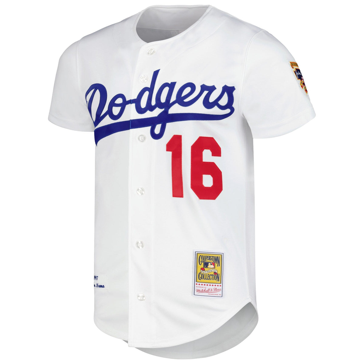 Los Angeles Dodgers Hideo Nomo White Cooperstown Collection Authentic Jersey product image 3, provided for visual reference