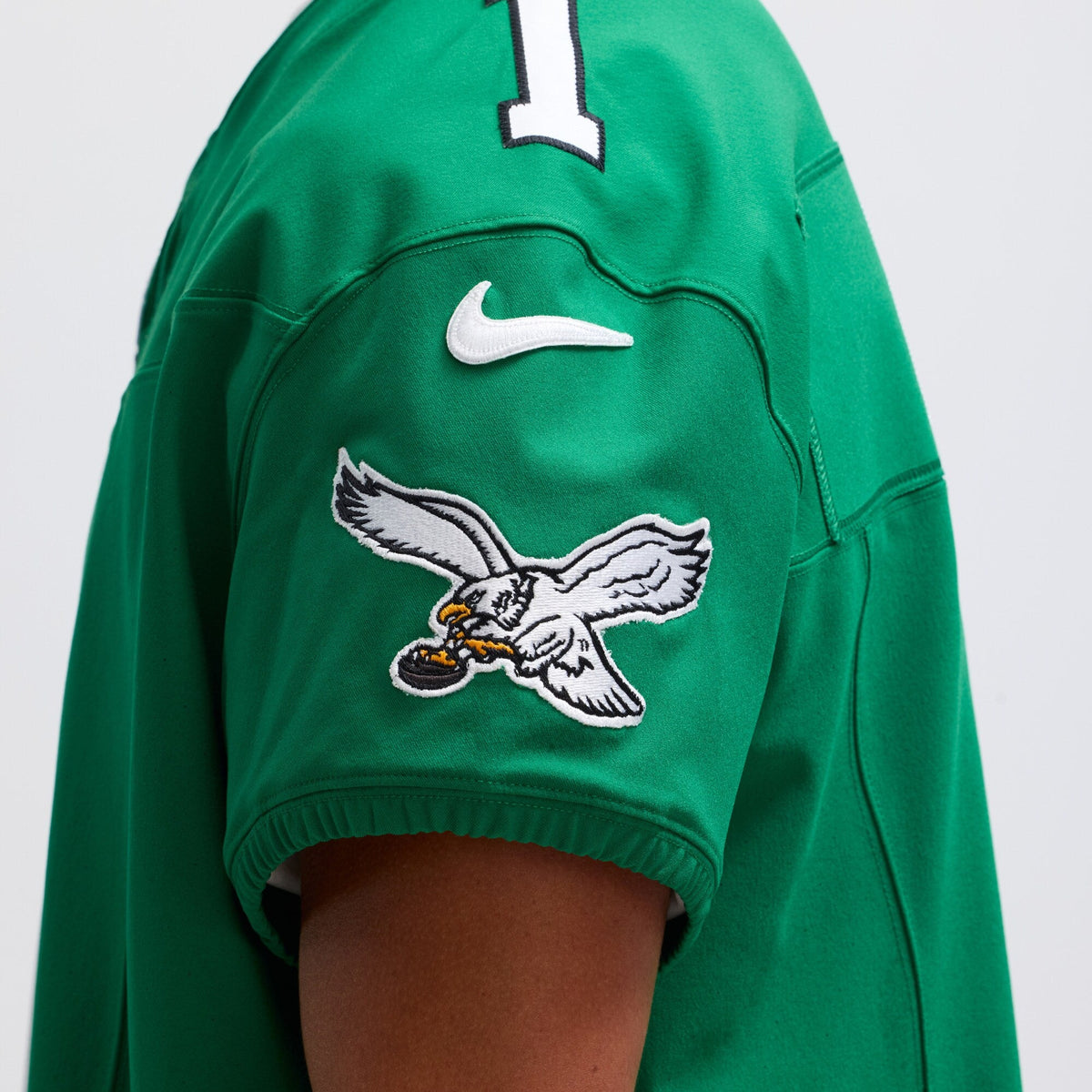 Philadelphia Eagles Jalen Hurts Kelly Green Alternate Vapor F.U.S.E. Elite Jersey product image 11, provided for visual