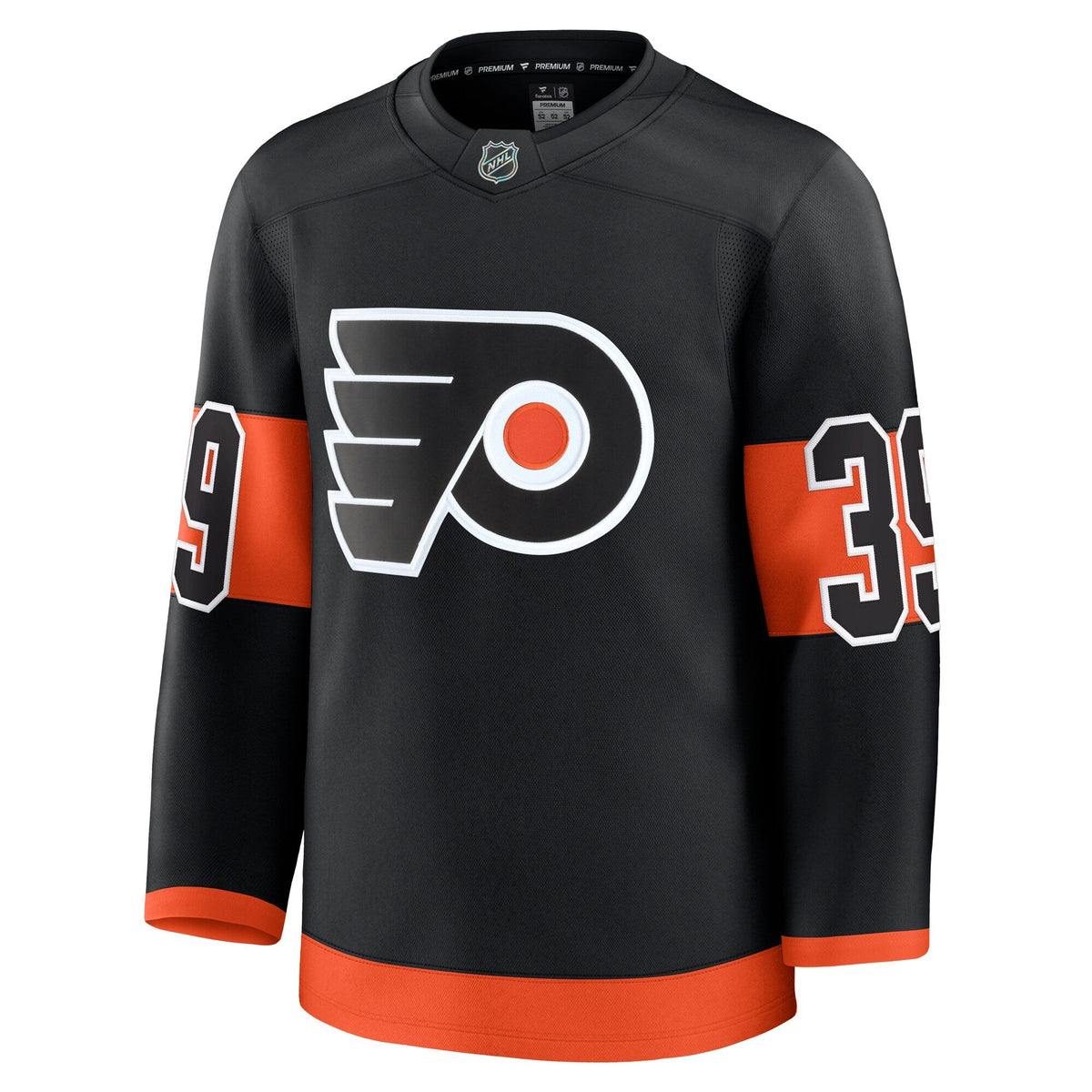Philadelphia Flyers Matvei Michkov Black Alternate Premium Jersey product image 3, provided for visual reference and product