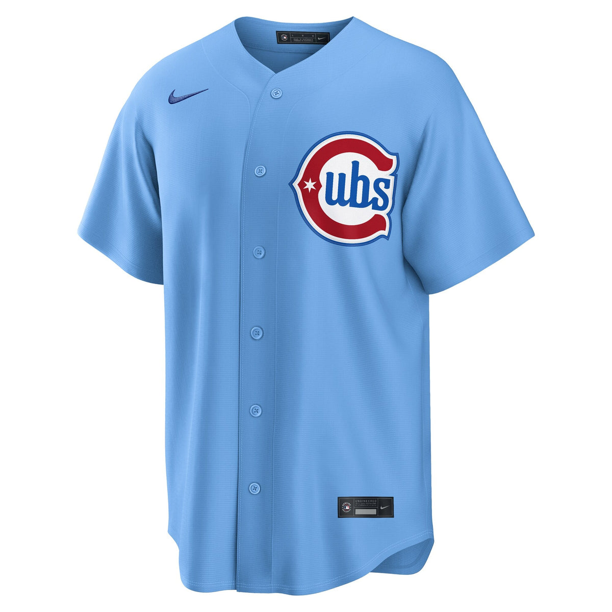 Chicago Cubs Seiya Suzuki Light Blue Alternate Replica Jersey product image 3, provided for visual reference and product
