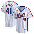 New York Mets Tom Seaver White Throwback Cooperstown Limited Jersey product image 1, provided for visual reference and