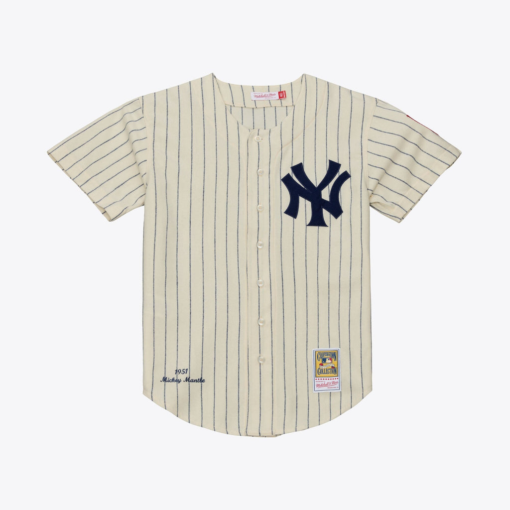 New York Yankees Mickey Mantle Cream 1951 Cooperstown Collection Authentic Jersey product image 2, provided for visual