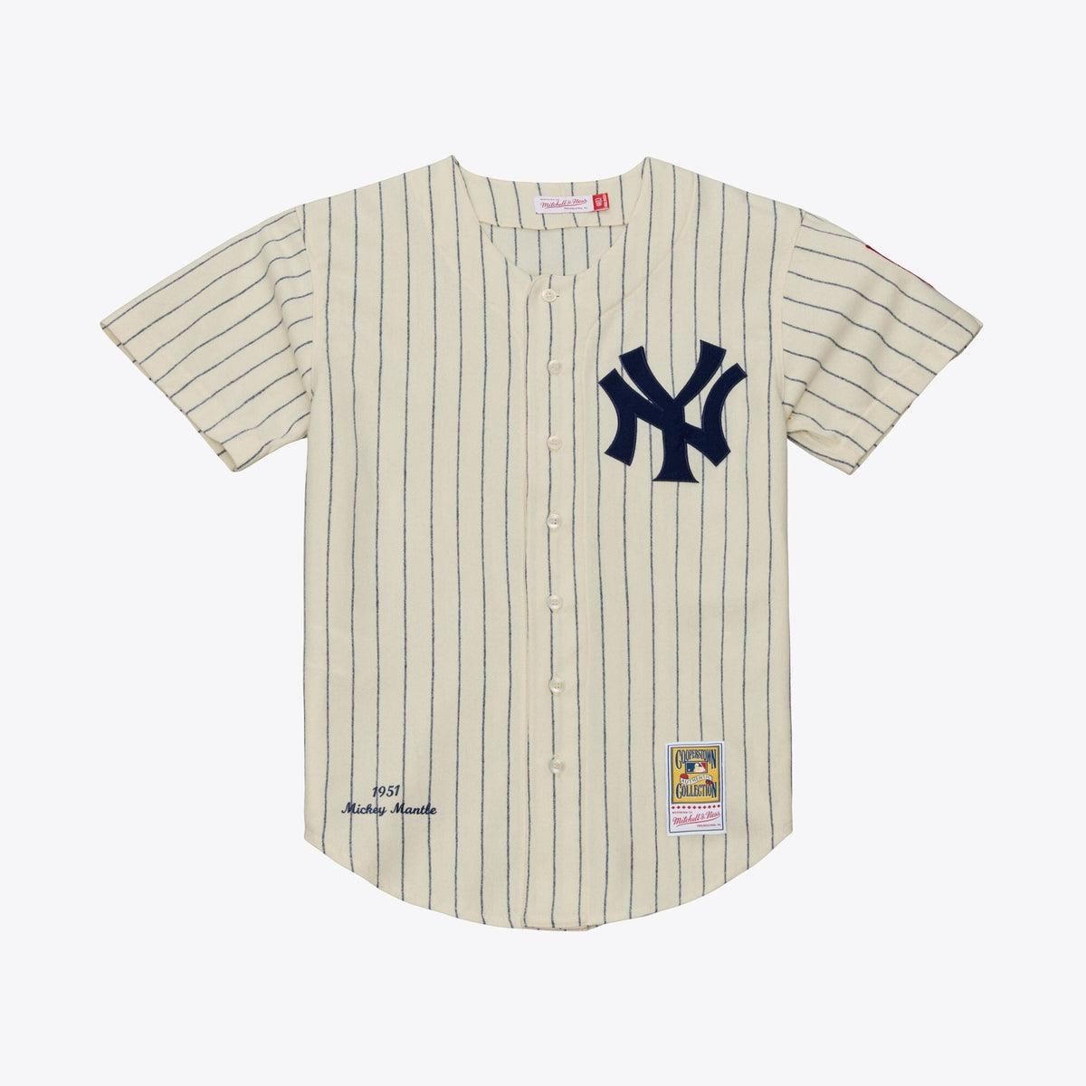 New York Yankees Mickey Mantle Cream 1951 Cooperstown Collection Authentic Jersey product image 2, provided for visual