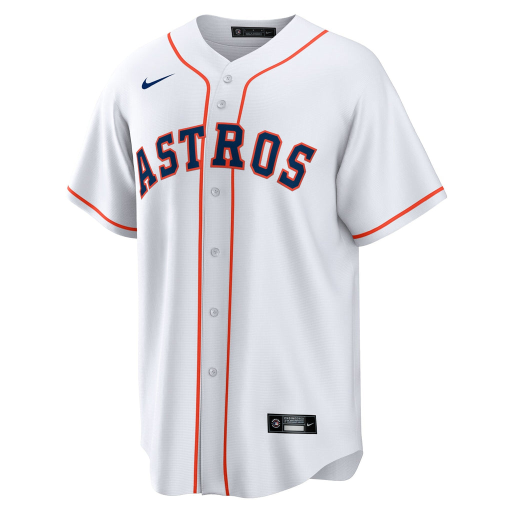 Houston Astros Jose Altuve White Home Replica Player Name Jersey product image 3, provided for visual reference and product