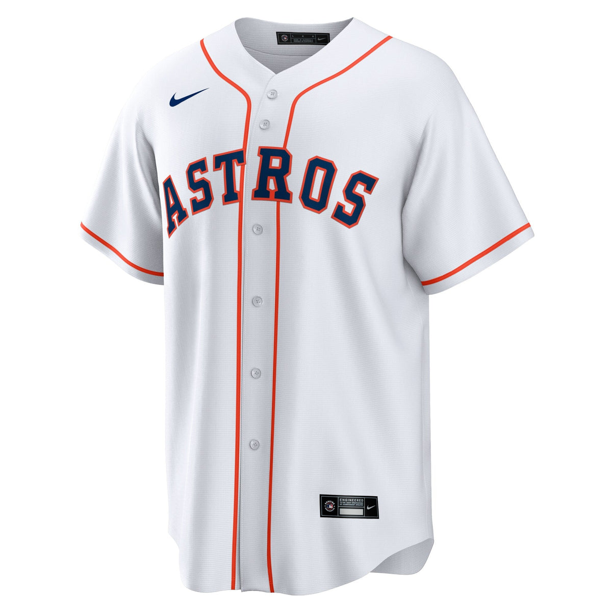 Houston Astros Jose Altuve White Home Replica Player Name Jersey product image 3, provided for visual reference and product