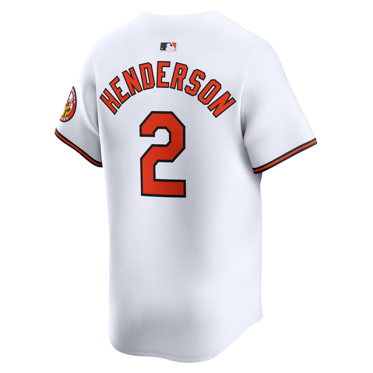 Baltimore Orioles Gunnar Henderson White Home Limited Player Jersey product image 4, provided for visual reference and
