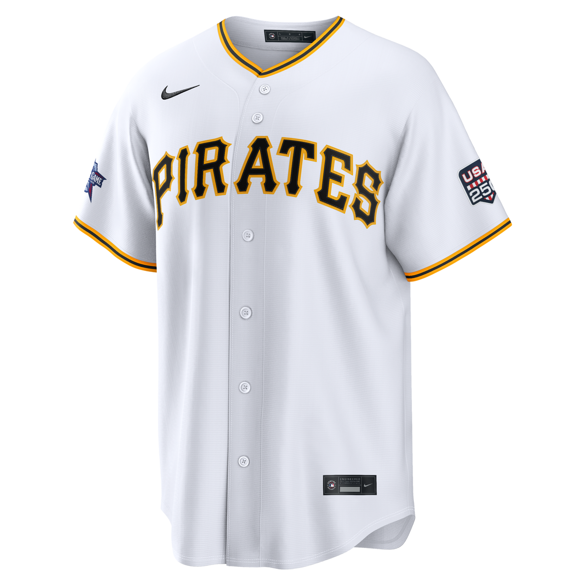 2026 All-Star Game Pittsburgh Pirates Paul Skenes White Replica Jersey product image 3, provided for visual reference and