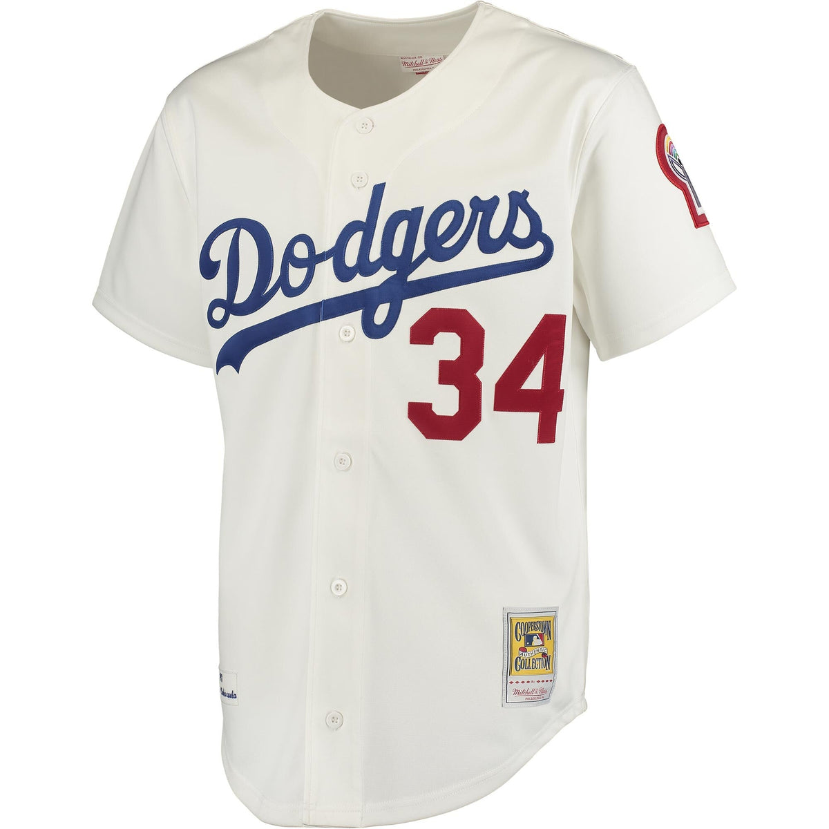 Los Angeles Dodgers Fernando Valenzuela Gray Authentic Jersey product image 3, provided for visual reference and product