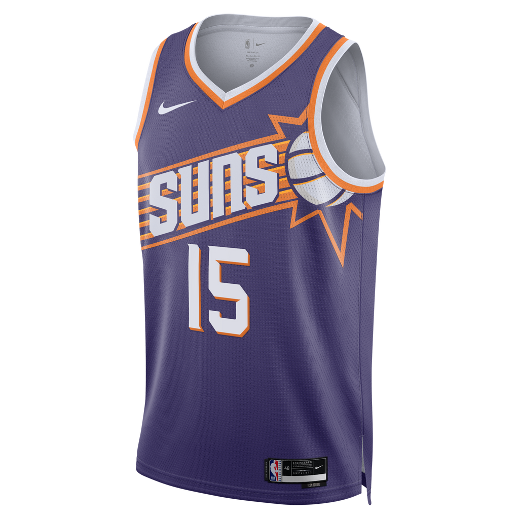 Phoenix Suns Icon Edition Swingman Jersey - Purple - Devin Booker product image 3, provided for visual reference and product