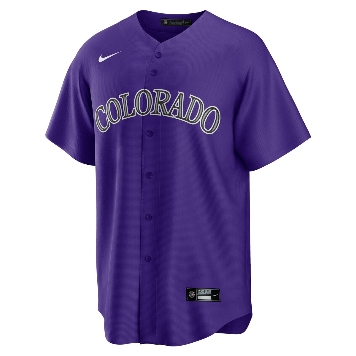 Colorado Rockies Kris Bryant Purple Alternate Replica Player Jersey product image 3, provided for visual reference and