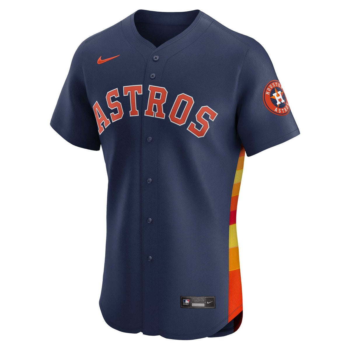 Houston Astros Jose Altuve Navy Alternate Elite Player Jersey product image 3, provided for visual reference and product