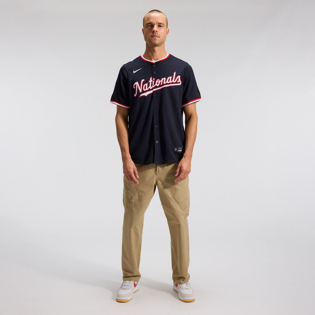 Washington Nationals James Wood Navy Alternate Limited Player Jersey product image 5, provided for visual reference and