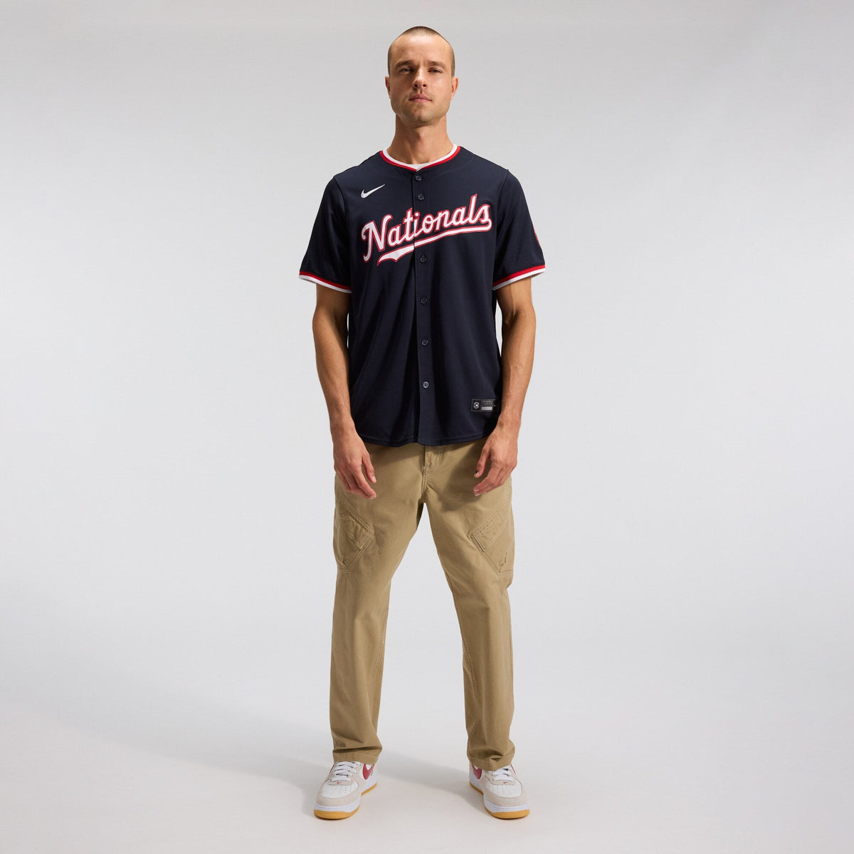 Washington Nationals James Wood Navy Alternate Limited Player Jersey product image 5, provided for visual reference and