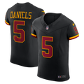 Washington Commanders Jayden Daniels Black Alternate Vapor F.U.S.E. Elite Jersey product image 1, provided for visual