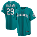 Seattle Mariners Cal Raleigh Teal Alternate 50th Season Patch Stadium Jersey product image 1, provided for visual reference