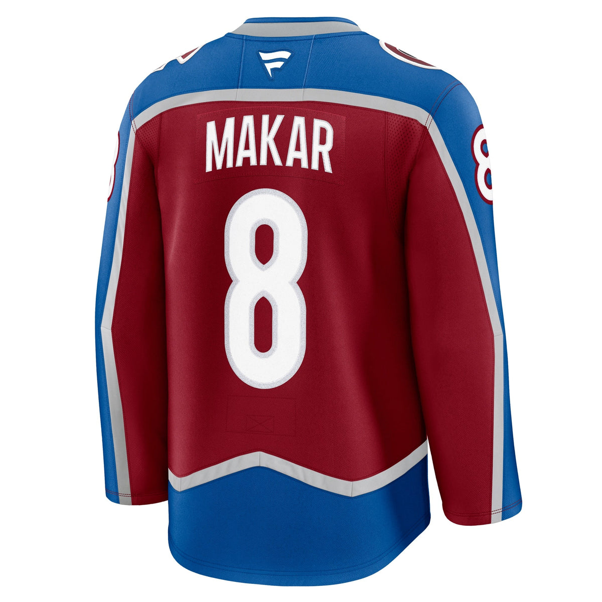 Colorado Avalanche Cale Makar Burgundy Home Premium Jersey product image 4, provided for visual reference and product detail