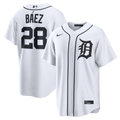 Detroit Tigers Javier Báez White Home Replica Jersey product image 1, provided for visual reference and product detail review