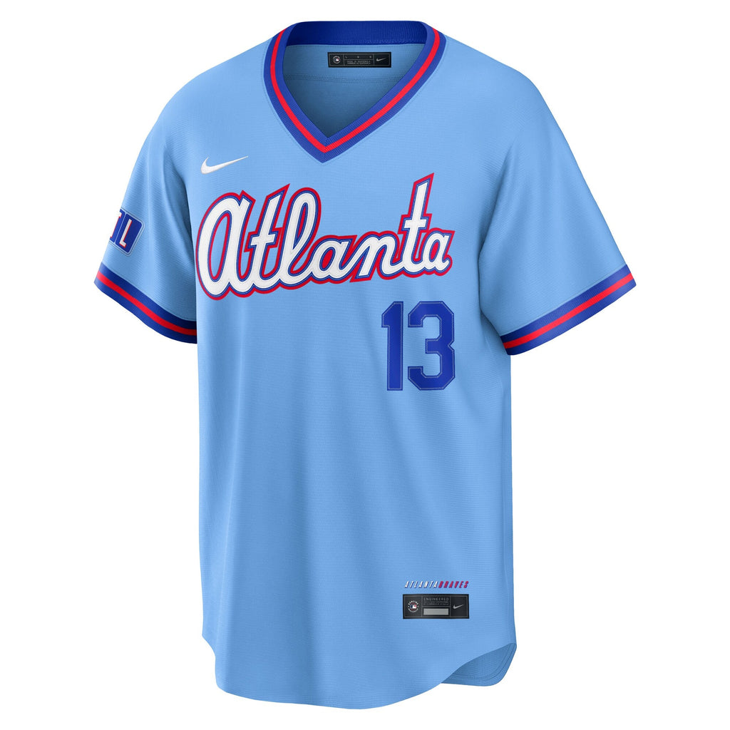 Atlanta Braves Ronald Acuña Jr. Powder Blue 2026 City Connect Stadium Jersey product image 3, provided for visual reference