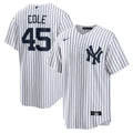 New York Yankees Gerrit Cole White Home Replica Player Name Jersey product image 1, provided for visual reference and