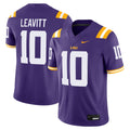Sam Leavitt LSU Tigers Home Game Jersey - Purple product image 1, provided for visual reference and product detail review