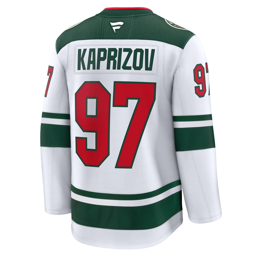 Minnesota Wild Kirill Kaprizov White Away Premium Jersey product image 4, provided for visual reference and product detail