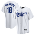 Los Angeles Dodgers Yoshinobu Yamamoto White Home Replica Jersey product image 1, provided for visual reference and product